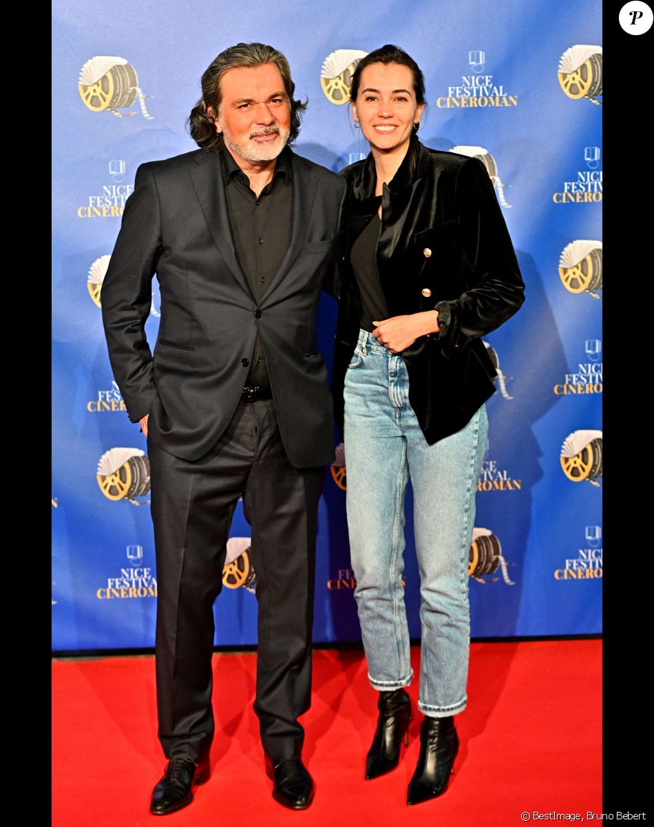 Christophe Barratier et Marie Girard lors de la quatrième soirée de la 3ème édition du Festival Cinéroman à Nice, France, le 23 octobre 2021. © Bruno Bebert/Bestimage