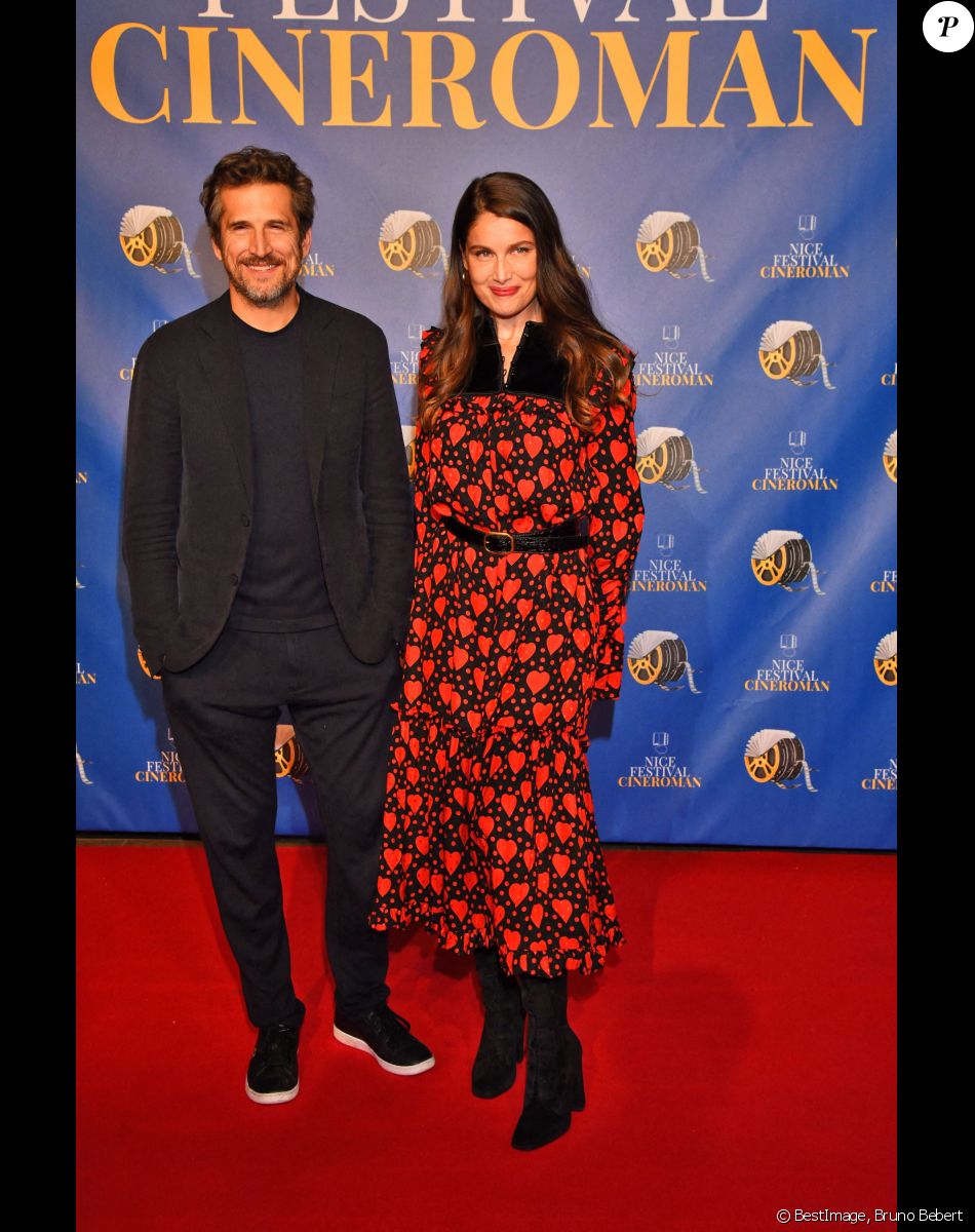 Guillaume Canet et Laetitia Casta, présentant en avant première, le film "Lui" lors de la quatrième soirée de la 3ème édition du Festival Cinéroman à Nice, France, le 23 octobre 2021. © Bruno Bebert/Bestimage