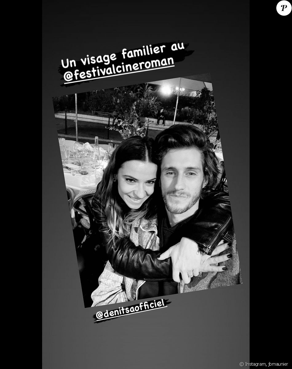 Jean-Baptiste Maunier a retrouvé Denitsa Ikonomova au Festival Cinéroman, à Nice, le 23 octobre 2021.