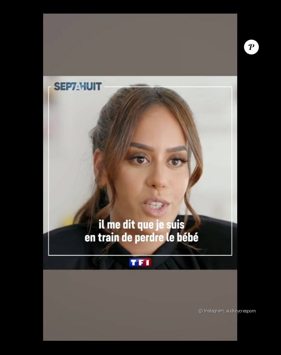 Amel Bent révèle avoir fait une fausse couche dans le Portrait de la semaine d'Audrey Crespo-Mara dans "Sept à huit" (TF1) le 24 octobre 2021.