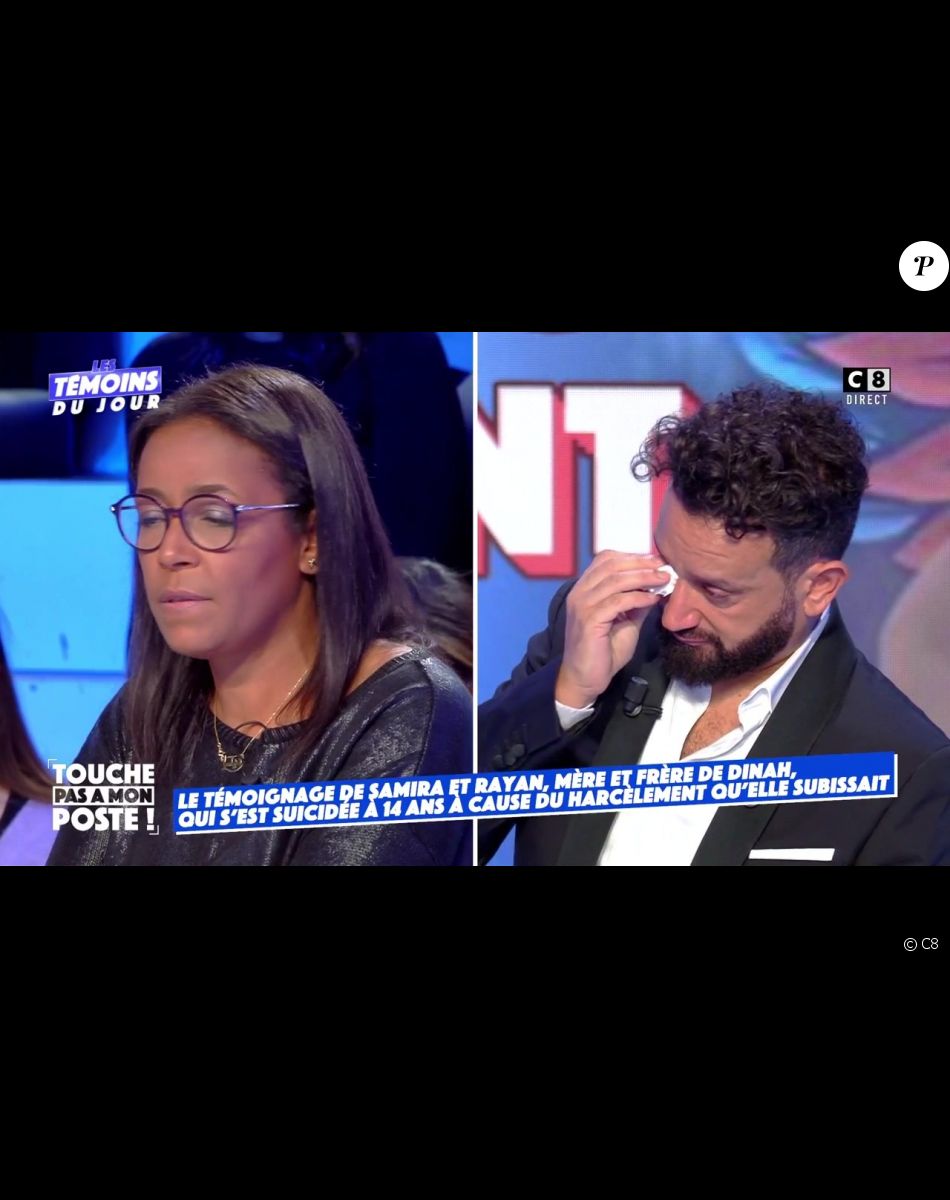 Cyril Hanouna en pleurs face au témoignage de Samira, la mère de Dinah.