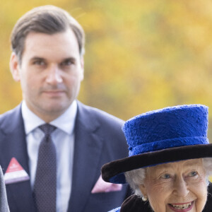 La reine Elisabeth II d'Angleterre lors des Champions Day à Ascot. Le 16 octobre 2021