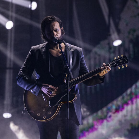 Exclusif - Maxim Nucci (Yodelice) - Concert hommage à Johnny Hallyday "Que je t'aime" à l'AccorHotels Arena Paris Bercy à Paris. Le 14 septembre 2021 © Borde-Jacovides-Moreau / Bestimage 