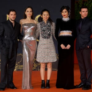 Kit Harington, Angelina Jolie, Chloe Zhao, Gemma Chan, Richard Madden - Première du film "Eternals" lors de la 16e édition du Festival du Film de Rome, le 24 octobre 2021.