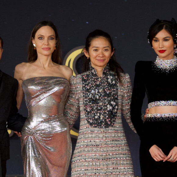 Kit Harington, Angelina Jolie, Chloe Zhao, Gemma Chan, Richard Madden - Première du film "Eternals" lors de la 16e édition du Festival du Film de Rome, le 24 octobre 2021.