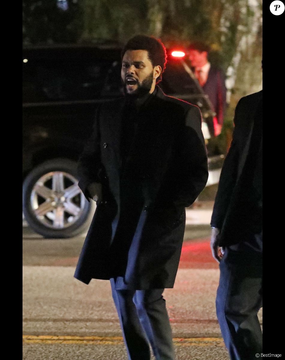 Exclusif - The Weeknd à la sortie d'une after party des Emmy Awards à l'hôtel San Vicente Bungalows à West Hollywood, Los Angeles, le 19 septembre 2021.
