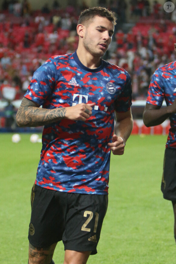 Lucas Hernández - Match de la Ligue Des Champions "Benfica - Bayern Munich" au stade de Luz à Lisbonne, le 21 octobre 2021.