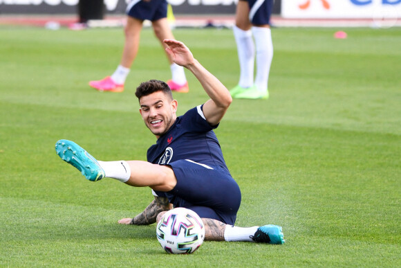 Lucas Hernandez - Entraînement de l'équipe de France de football à Clairefontaine, le 30 mai 2021. © Anthony Bibard / FEP / Panoramic / Bestimage