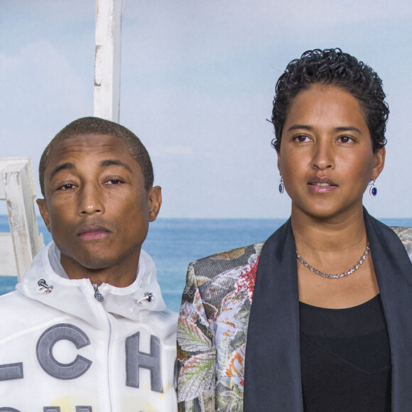 Pharrell Williams et sa femme Helen Lasichanh - Photocall du défilé Chanel Collection Prêt-à-Porter Printemps/Eté 2019 lors de la Fashion Week au Grand Palais à Paris le 2 octobre 2018. © Olivier Borde/Bestimage