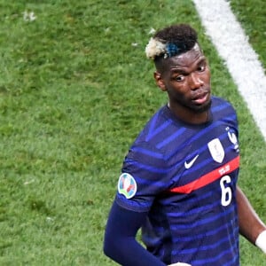 Paul Pogba - Match de football de l'Euro 2020 : La France s'incline devant la Suisse après les tirs au but au stade Arena Nationala à Bucarest le 28 juin 2021. © Anthony Bibard / FEP/Panoramic / Bestimage