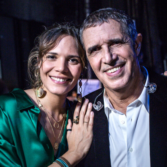 Julien Clerc et sa fille Vanille - Enregistrement de l'émission "Rendez-vous avec Julien Clerc" au Théâtre du Châtelet à Paris. © Cyril Moreau / Bestimage