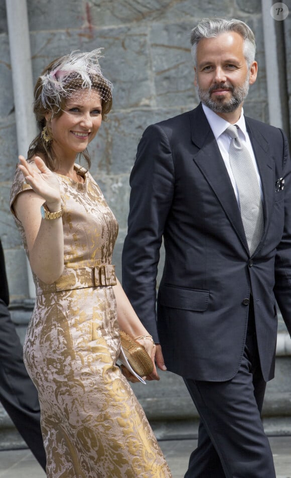 La princesse Martha Louise, son mari Ari Behn - La famille royale de Norvège lors du jubilé de 25 ans de règne du roi Harald de Norvège à Trondheim, le 23 juin 2016.