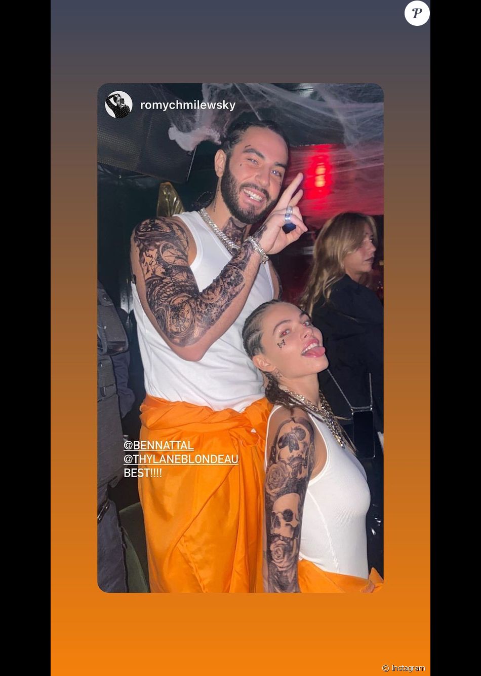 Thylane Blondeau Et Son Fianc Benjamin Attal Pendant La F Te D Halloween Purepeople