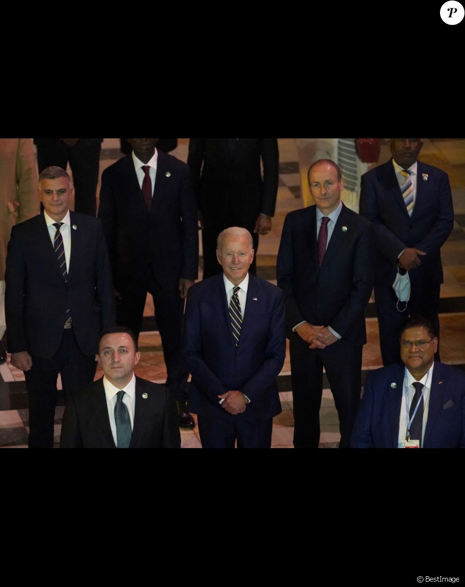 Joe Biden lors de la réception royale au Musée Kelvingrove dans le cadre de la journée du Sommet des leaders mondiaux COP26 à Glasgow le 1er novembre 2021.