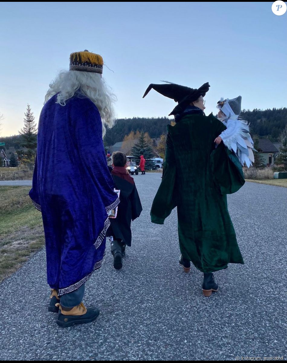 Justin Timberlake, Jessica Biel et leurs deux enfants fêtent Halloween, sur Instagram le 1er novembre 2021.