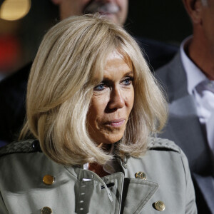 Exclusif - Brigitte Macron - Match de football caritatif entre le Variétés Club de France contre l'équipe de France des Parlementaires au profit de la Fondation Hôpitaux de Paris-Hôpitaux de France présidé par B.Macron au stade Emile Anthoine à Paris