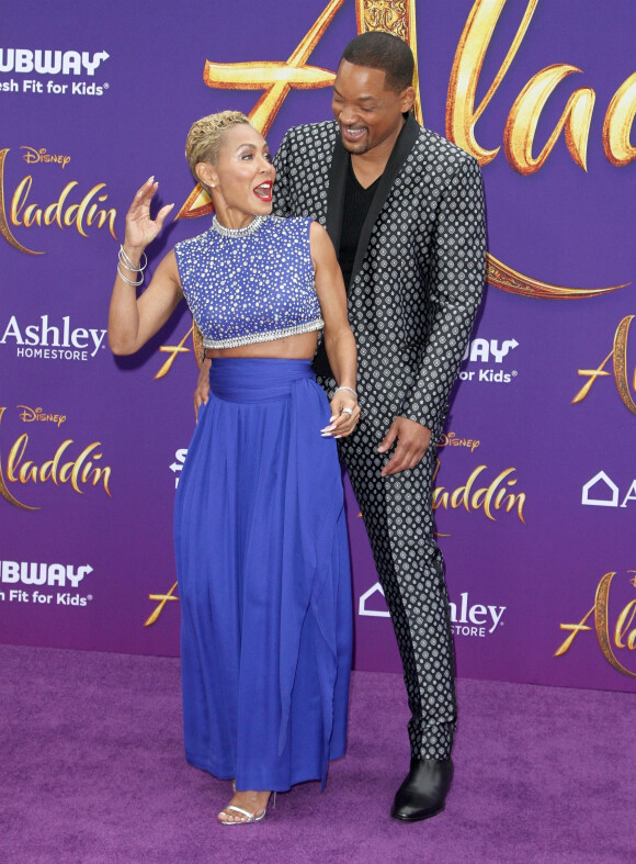 Jada Pinkett Smith et son mari Will Smith - Première du film "Aladdin" au El Capitan Theatre dans le quartier de Hollywood à Los Angeles.