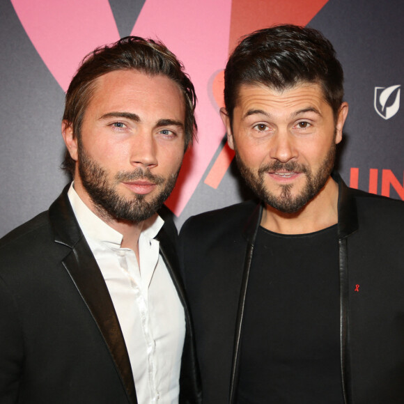 Christophe Beaugrand et son mari Ghislain Gerin lors du gala de charité le grand bal "ParAmour' à l'hôtel de ville de Paris, France. © Denis Guignebourg/Bestimage