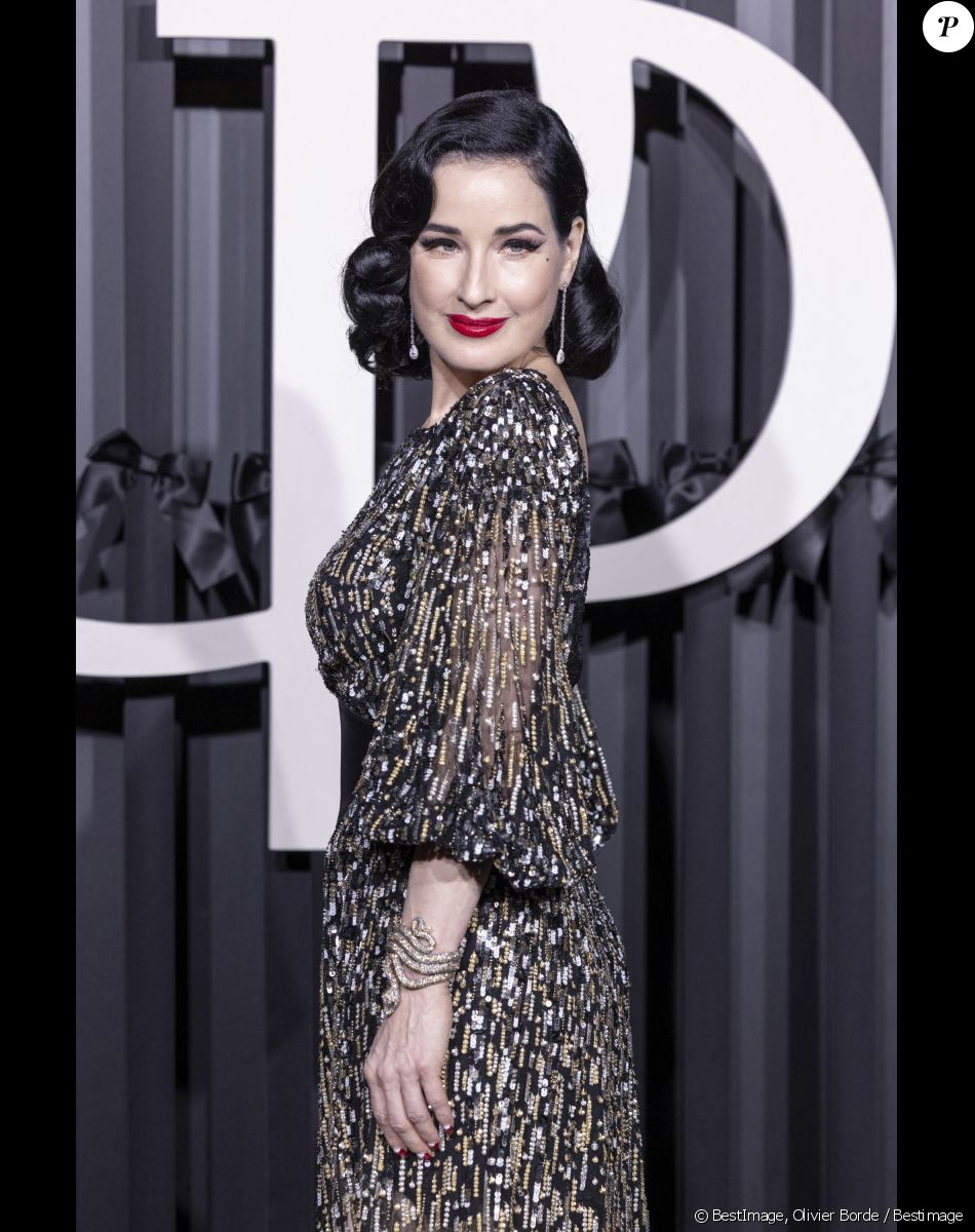 Dita Von Teese - Gala d'ouverture de la saison de la danse 2021/2022 au Palais Garnier à Paris le 24 septembre 2021 © Olivier Borde / Bestimage