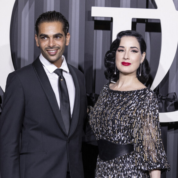 Dita Von Teese, Christophe Licata - Gala d'ouverture de la saison de la danse 2021/2022 au Palais Garnier à Paris © Olivier Borde / Bestimage 