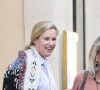 Laeticia Hallyday, Sébastien Farran, Isabelle Camus ont déjeuné ensemble au restaurant Joia de Hélène Darroze à Paris. Le 8 octobre 2018