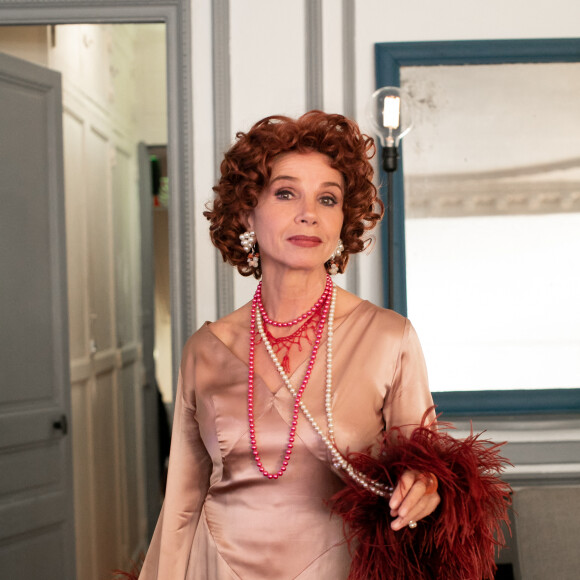 Exclusif - Victoria Abril - Backstage de l'enregistrement de l'émission "On refait les grands duos d'humour" au Théâtre de Paris, diffusée le 21 septembre sur France 3. Le 29 mai 2018 © Romual Meigneux-Pierre Perusseau / Bestimage