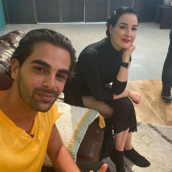 Dita Von Teese a repris l'entraînement avec Christophe Licata après avoir été absente du dernier prime, marqué par l'élimination de Gérémy Credeville.