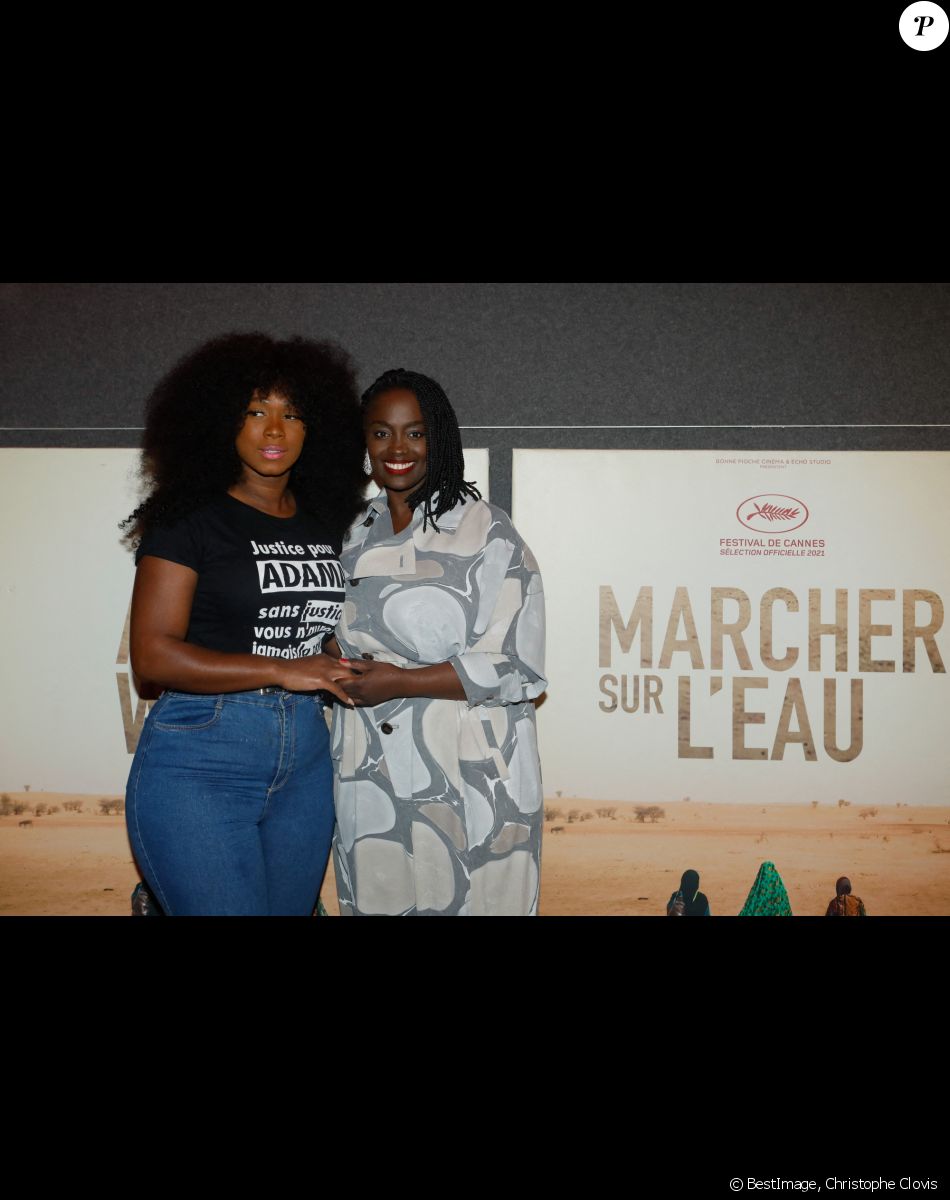 Assa Traoré, Aïssa Maïga - Avant-première du film "Marcher sur l'eau" au Mk2 Odéon à Paris, le 8 novembre 2021. © Christophe Clovis/Bestimage
