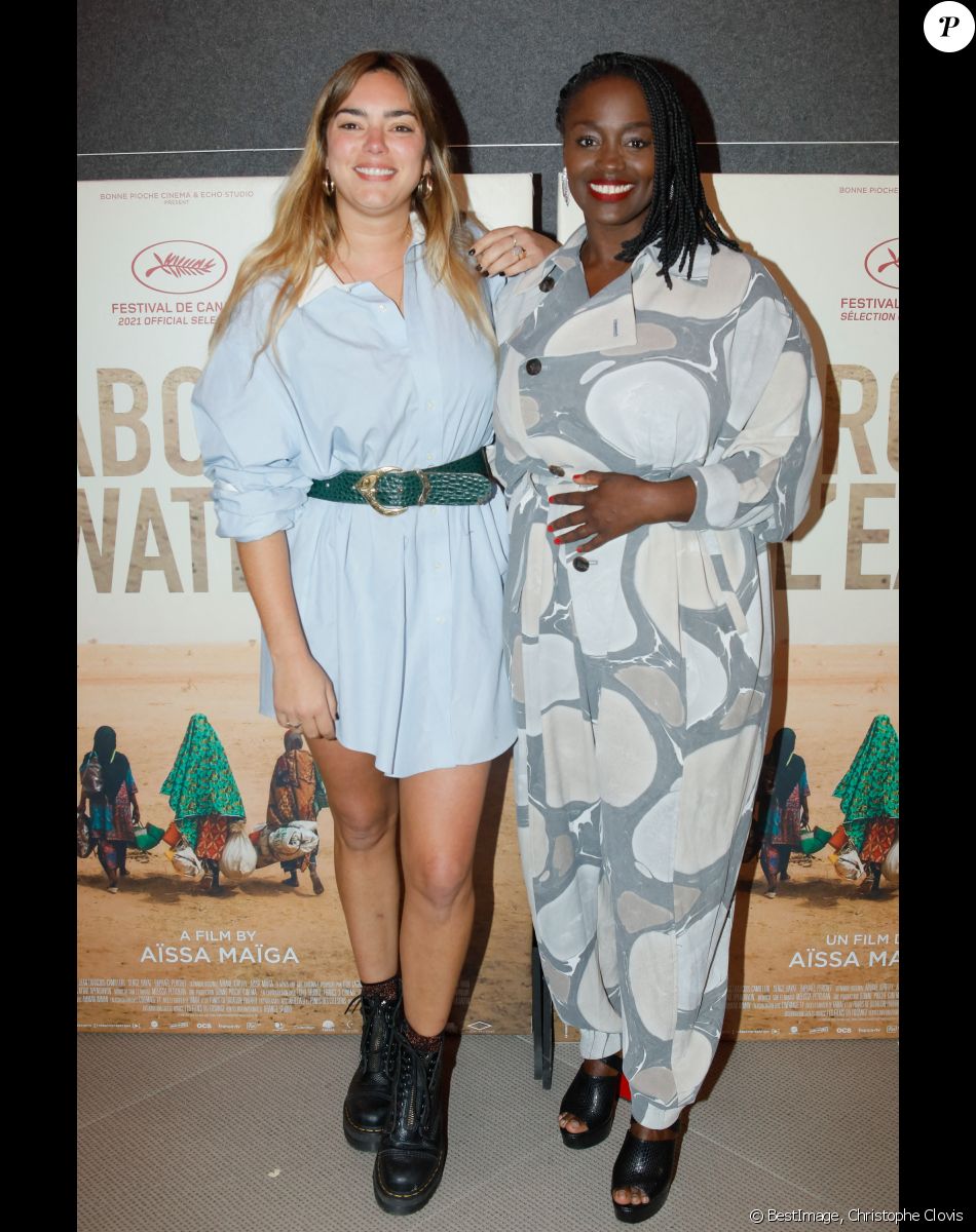 La chanteuse Alma, Aïssa Maïga - Avant-première du film "Marcher sur l'eau" au Mk2 Odéon à Paris, le 8 novembre 2021. © Christophe Clovis/Bestimage