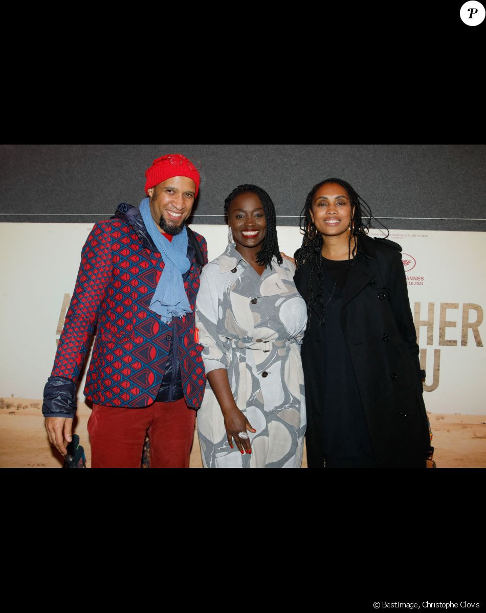Malick Ndiaye, Aïssa Maïga, Imany - Avant-première du film "Marcher sur l'eau" au Mk2 Odéon à Paris, le 8 novembre 2021. © Christophe Clovis/Bestimage