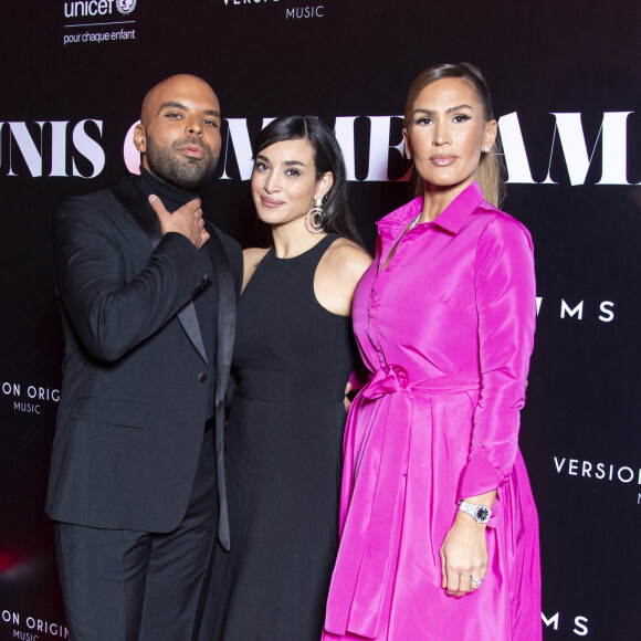 Saïd Boussif, Camélia Jordana, Vitaa au photocall de la soirée "Unis comme jamais" au profit de l'Unicef, au pavillon Cambon à Paris.  © Pierre Perusseau / Bestimage 