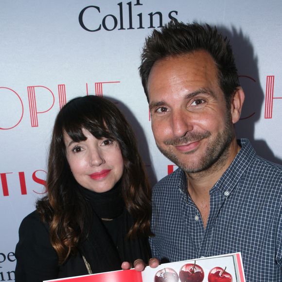 Christophe Michalak et sa femme Delphine McCarty - Sortie du Livre de Christophe Michalak la Patisserie en Famille à Paris. © JLPPA/Bestimage