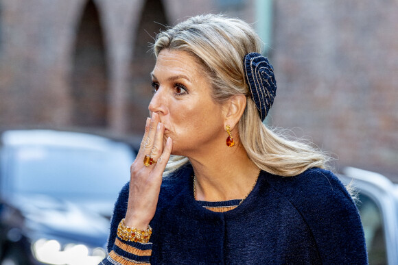 La reine Maxima des Pays-Bas - Visite de la forteresse d'Akershus à Oslo, le 10 novembre 2021, dans le cadre de la visite d'Etat de trois jours en Norvège du couple royal des Pays-Bas.