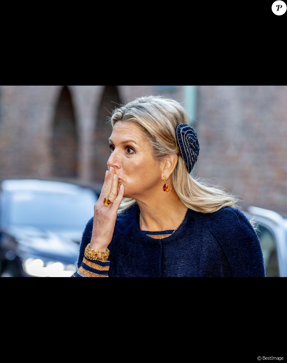 La reine Maxima des Pays-Bas - Visite de la forteresse d'Akershus à Oslo, le 10 novembre 2021, dans le cadre de la visite d'Etat de trois jours en Norvège du couple royal des Pays-Bas.