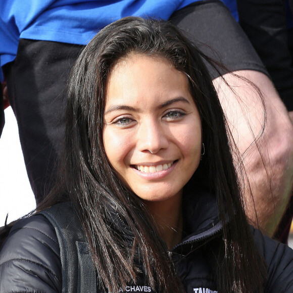 Vaimalama Chaves (Miss France 2019) - People au "Marathon Pour Tous", épreuve grand-public des Jeux Olympiques de Paris 2024 sur les Champs-Elysées à Paris le 31 octobre 2021. © Panoramic/Bestimage 