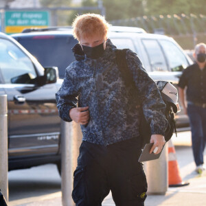 Exclusif - Ed Sheeran arrive à l'aéroport JFK à New York, le 15 septembre 2021.
