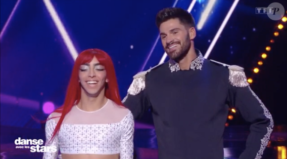 Bilal Hassani et Jordan Mouillerac dans l'émission "Danse avec les stars", le 12 novembre 2021.