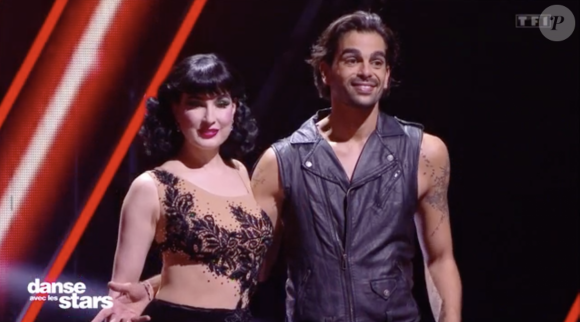 Dita Von Teese et Christophe Licata dans l'émission "Danse avec les stars", le 12 novembre 2021.