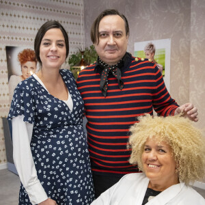 Anouchka Delon, Michel Fau et Mimie Mathy - Enregistrement de l'émission "I love you coiffure". Le 8 janvier 2020. © Cyril Moreau / Bestimage