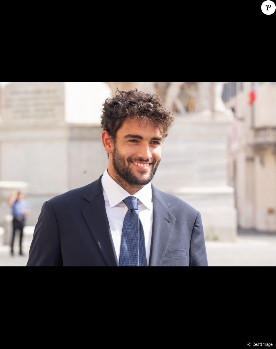 Matteo Berrettini - L'équipe d'Italie arrive en bus avec la coupe de l'Euro2020 devant la foule en liesse, sur la place de Venise. Rome, le 12 juillet 2021.