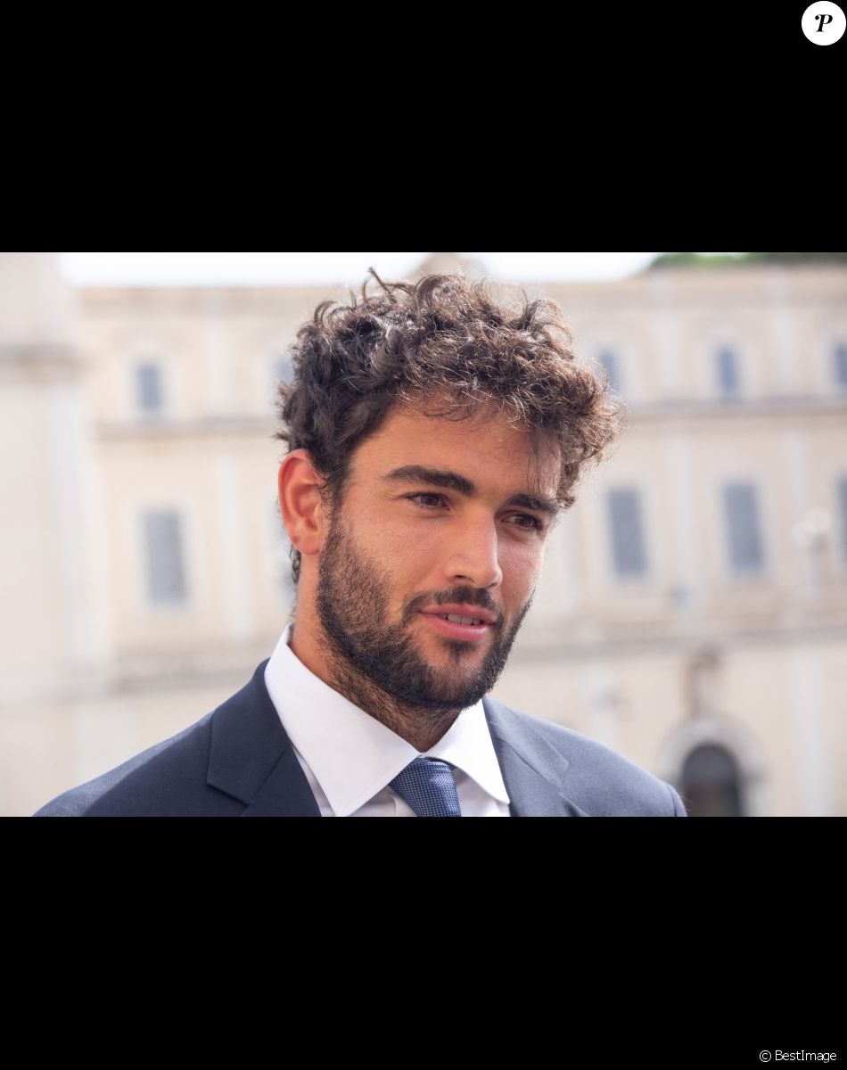 Matteo Berrettini - L'équipe d'Italie arrive en bus avec la coupe de l'Euro2020 devant la foule en liesse, sur la place de Venise. Rome, le 12 juillet 2021.