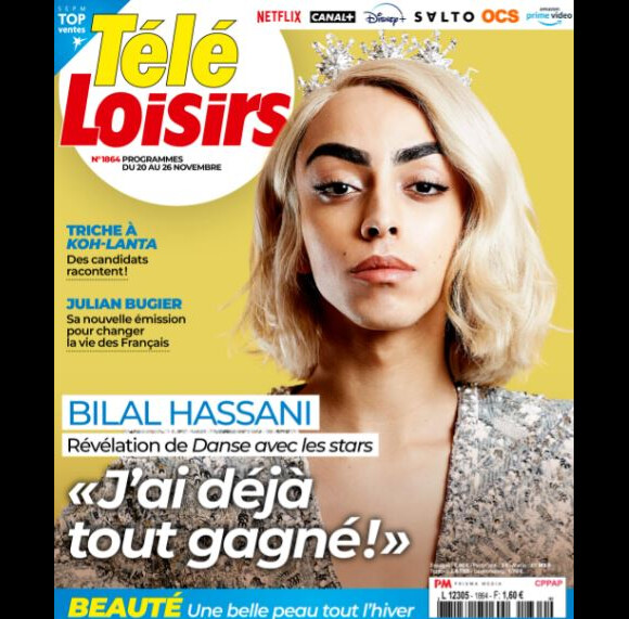 Couverture du magazine "Télé Loisirs" du 15 novembre 2021