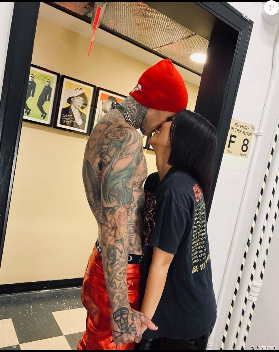Kourtney Kardashian et Travis Barker, fous amoureux.