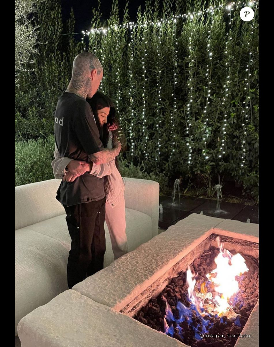 Kourtney Kardashian et Travis Barker.