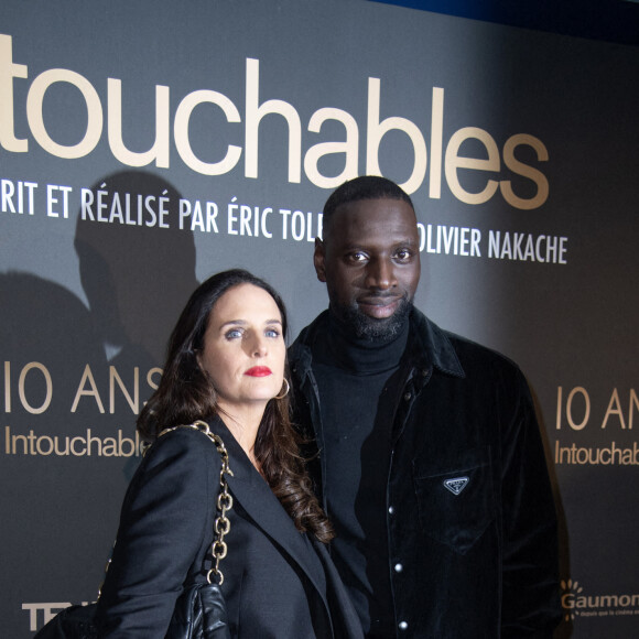 Omar Sy et son épouse Hélène - 10e anniversaire du film "Intouchables" au cinéma UGC Normandie de Paris. Le 15 novembre 2021. @ Aurore Marechal/ABACAPRESS.COM