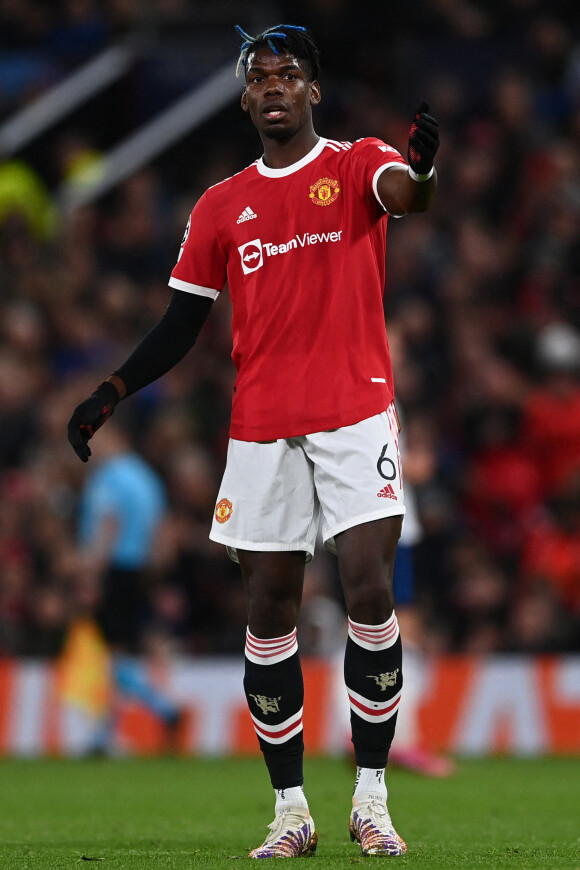 Paul Pogba - Match de Ligue Des Champions "Manchester United - Atalanta Bergame (3-2)" au stade Old Trafford à Manchester, le 20 octobre 2021.