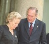 Bernadette et Jacques Chirac à l'Elysée
