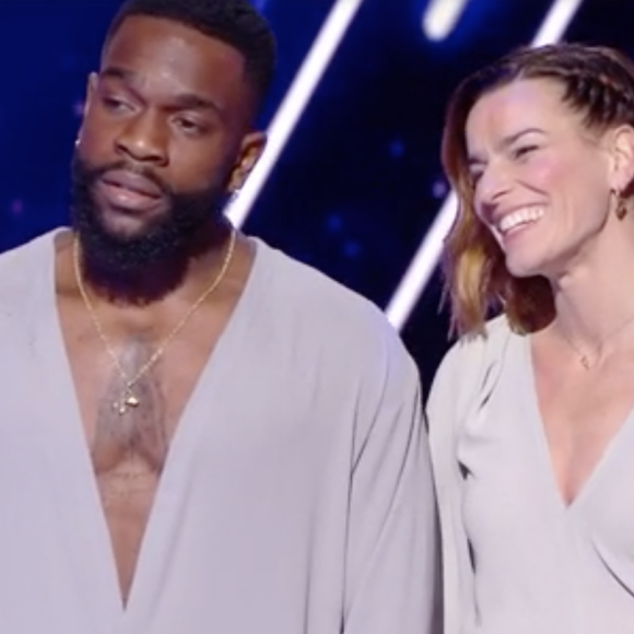 Tayc et Fauve Hautot lors de la demi-finale de "Danse avec les stars" - TF1