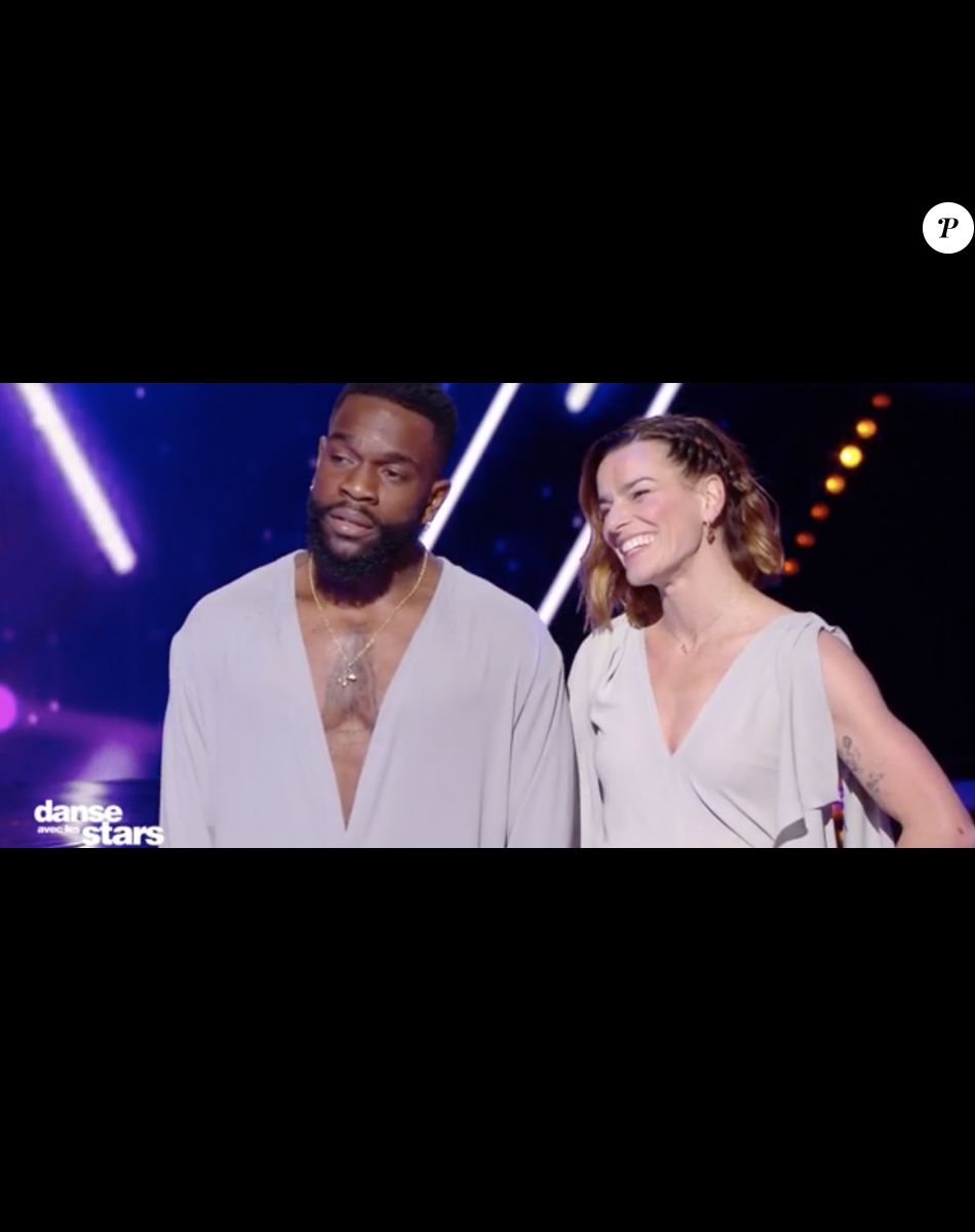 Tayc et Fauve Hautot lors de la demi-finale de "Danse avec les stars" - TF1