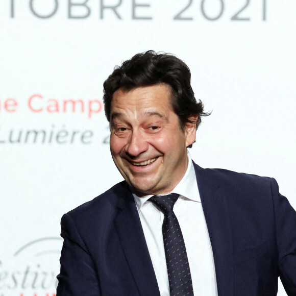 Laurent Gerra - Cérémonie d'ouverture du Festival Lumière 2021 à Lyon le 9 octobre 2021. © Dominique Jacovides / Bestimage